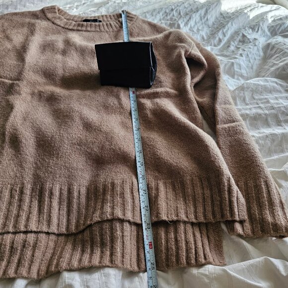 Jcrew Oversized Crewneck Merino Alpaca Supersoft Yarn - 2018 - Camel - Sz XXS - Picture 8 of 13